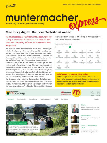 Cover Muntermacher Express, August 2018
