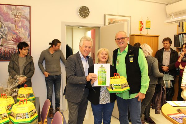 Barbara Buchacher mit Georg Fister und LAbg. Bürgermeister Herbert Gaggl