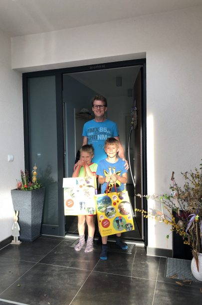 Gewinner Jonathan mit Bruder Kilian