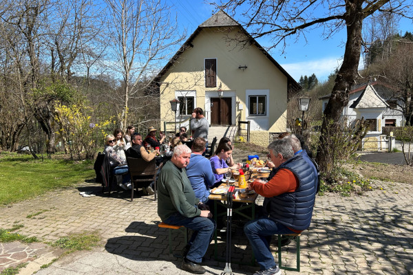 Flurreinigung, Jause